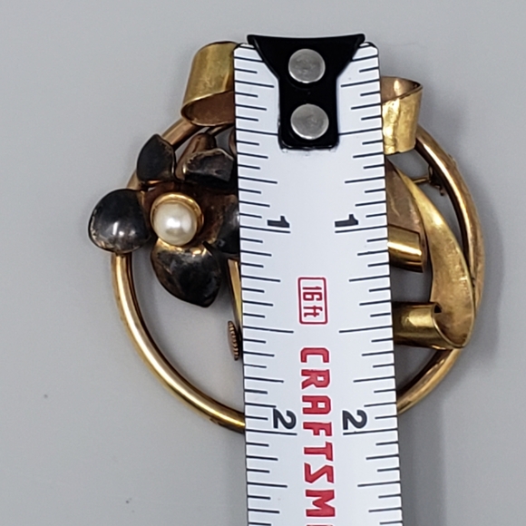 Royce Swiss Vintage Mechanical Self-Winding Watch Brooch Pin - Picture 10 of 11